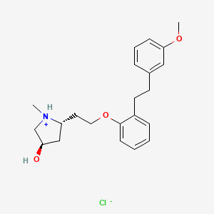 (2R,4R)-5-[2-[2-[2-(3-Methoxyphenyl)ethyl]phenoxy]ethyl]-1-methyl-3-pyrrolidinol hydrochloride
