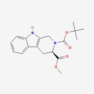 (R)-2-tert-Butyl 3-methyl 3,4-dihydro-1H-pyrido[3,4-b]indole-2,3(9H)-dicarboxylate