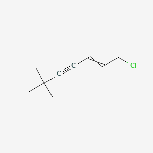 molecular formula C9H13Cl B7805165 1-chloro-6,6-dimethyl-2-hepten-4-yne 