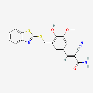 molecular formula C19H15N3O3S2 B7805358 AG-825 CAS No. 625836-67-1
