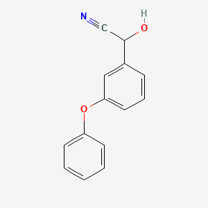 molecular formula C14H11NO2 B7805564 2-Hydroxy-2-(3-phenoxyphenyl)acetonitrile CAS No. 52315-06-7