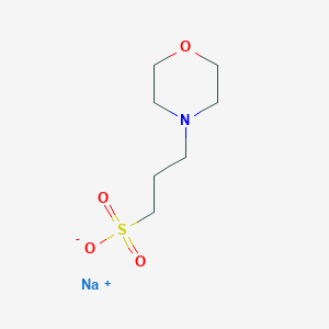 molecular formula C7H14NNaO4S B7805579 sodium;3-morpholin-4-ylpropane-1-sulfonate 