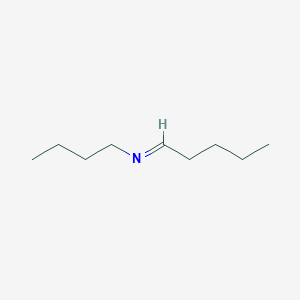 molecular formula C9H19N B078060 1-Butanamine, N-pentylidene- CAS No. 10599-77-6
