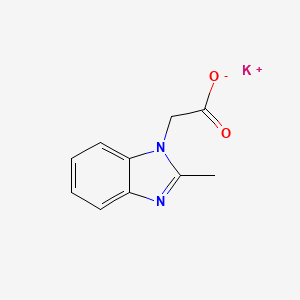 molecular formula C10H9KN2O2 B7806015 potassium;2-(2-methylbenzimidazol-1-yl)acetate 