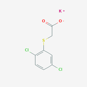 molecular formula C8H5Cl2KO2S B7806056 potassium;2-(2,5-dichlorophenyl)sulfanylacetate 