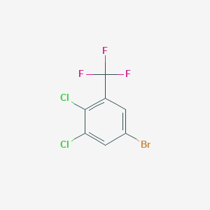 molecular formula C7H2BrCl2F3 B7806062 5-Bromo-1,2-dichloro-3-(trifluoromethyl)benzene 