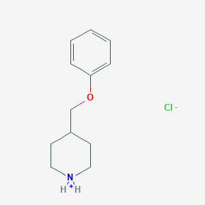 molecular formula C12H18ClNO B7806074 4-(Phenoxymethyl) piperidinium chloride 