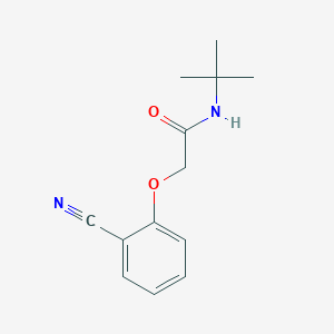 molecular formula C13H16N2O2 B7806217 N-tert-butyl-2-(2-cyanophenoxy)acetamide 