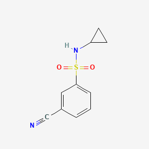 molecular formula C10H10N2O2S B7806244 3-cyano-N-cyclopropylbenzenesulfonamide 