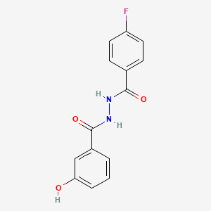 4-fluoro-N'-(3-hydroxybenzoyl)benzohydrazide