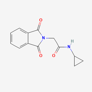 molecular formula C13H12N2O3 B7806281 N-cyclopropyl-2-(1,3-dioxoisoindol-2-yl)acetamide 