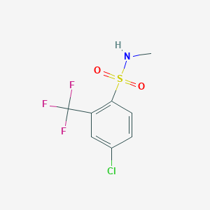 4-chloro-N-methyl-2-(trifluoromethyl)benzenesulfonamide