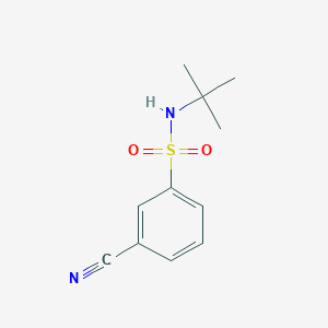 molecular formula C11H14N2O2S B7806299 N-tert-butyl-3-cyanobenzenesulfonamide 