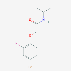 2-(4-bromo-2-fluorophenoxy)-N-(propan-2-yl)acetamide