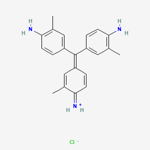 Benzenamine, 4-((4-amino-3-methylphenyl)(4-imino-3-methyl-2,5-cyclohexadien-1-ylidene)methyl)-2-methyl-, monohydrochloride
