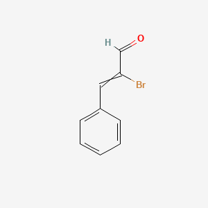 molecular formula C9H7BrO B7806395 2-Bromo-3-phenylprop-2-enal 