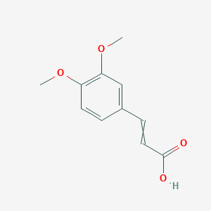 molecular formula C11H12O4 B7806421 2-Propenoic acid, 3-(3,4-dimethoxyphenyl)- 