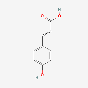 molecular formula C9H8O3 B7806491 2-Propenoic acid, 3-(4-hydroxyphenyl)-, (2Z)- 