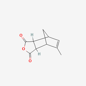 molecular formula C10H10O3 B7806514 5-Methyl-5-norbornene-2,3-dicarboxylic anhydride CAS No. 117-40-8