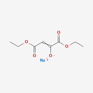 molecular formula C8H11NaO5 B7806529 Sodium 1,4-diethoxy-1,4-dioxobut-2-en-2-olate 