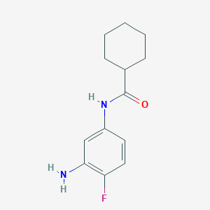 N-(3-amino-4-fluorophenyl)cyclohexanecarboxamide