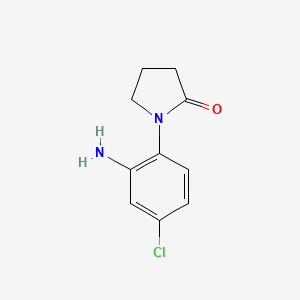 molecular formula C10H11ClN2O B7806743 1-(2-Amino-4-chlorophenyl)pyrrolidin-2-one CAS No. 926229-40-5