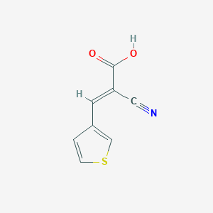 2-Cyano-3-(thiophen-3-yl)prop-2-enoic acid