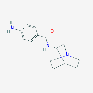 4-Amino-N-{1-azabicyclo[2.2.2]octan-3-YL}benzamide