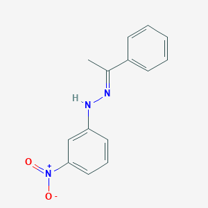 N-(3-Nitro-phenyl)-N'-(1-phenyl-ethylidene)-hydrazine
