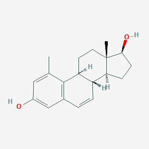 molecular formula C19H24O2 B078068 1-Methylestra-1,3,5(10),6-tetraene-3,17beta-diol CAS No. 10506-68-0