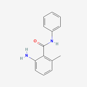 molecular formula C14H14N2O B7806967 2-Amino-6-methyl-N-phenylbenzamide 
