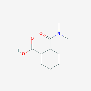 molecular formula C10H17NO3 B7806971 Cyclohexanecarboxylic acid, 2-[(dimethylamino)carbonyl] 