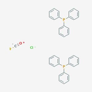 molecular formula C37H30ClIrOP2- B078070 Carbonylchlorobis(triphenylphosphine)iridium(I) CAS No. 14871-41-1