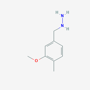 molecular formula C9H14N2O B7807072 1-[(3-Methoxy-4-methylphenyl)methyl]hydrazine CAS No. 1016706-93-6