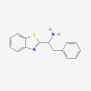 molecular formula C15H14N2S B7807425 1-(Benzo[d]thiazol-2-yl)-2-phenylethan-1-amine 