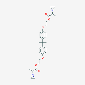 [(Isopropylidene)bis(p-phenyleneoxy)]diethylene bis(alpha-methylaziridine-1-acetate)