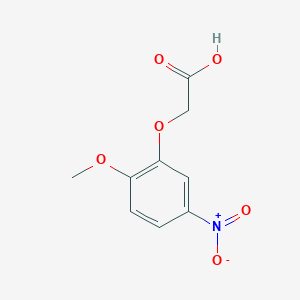 molecular formula C9H9NO6 B7807602 2-(2-Methoxy-5-nitrophenoxy)acetic acid 