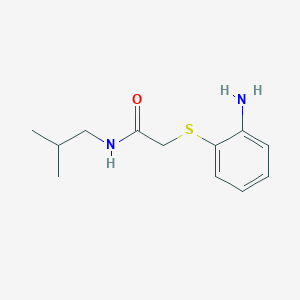 2-[(2-aminophenyl)sulfanyl]-N-(2-methylpropyl)acetamide
