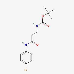 tert-butyl N-[3-(4-bromoanilino)-3-oxopropyl]carbamate