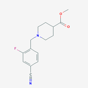 Methyl 1-(4-cyano-2-fluorobenzyl)piperidine-4-carboxylate