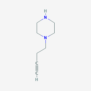 molecular formula C8H14N2 B7807706 1-(But-3-yn-1-yl)piperazine 
