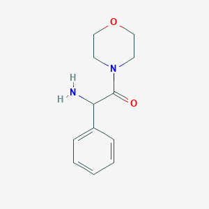molecular formula C12H16N2O2 B7807725 2-Amino-1-morpholin-4-yl-2-phenylethanone 