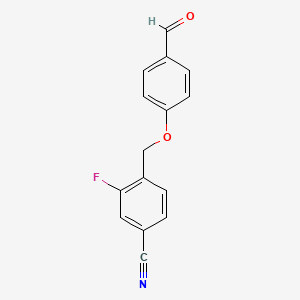 3-Fluoro-4-((4-formylphenoxy)methyl)benzonitrile