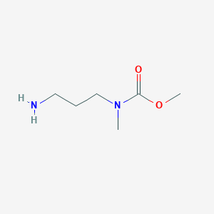 molecular formula C6H14N2O2 B7807965 methyl N-(3-aminopropyl)-N-methylcarbamate 