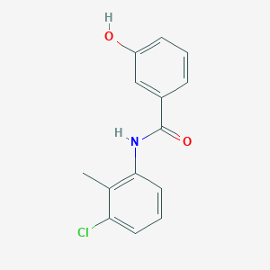 molecular formula C14H12ClNO2 B7808027 N-(3-chloro-2-methylphenyl)-3-hydroxybenzamide 