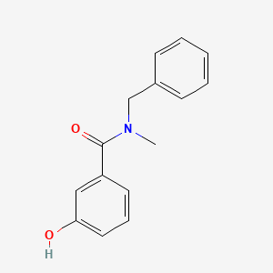 molecular formula C15H15NO2 B7808040 N-benzyl-3-hydroxy-N-methylbenzamide 