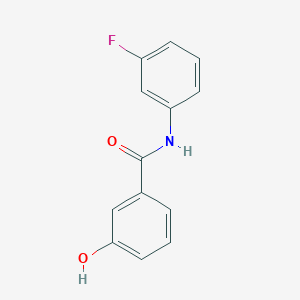 molecular formula C13H10FNO2 B7808062 N-(3-fluorophenyl)-3-hydroxybenzamide 