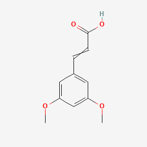 molecular formula C11H12O4 B7808079 3-(3,5-Dimethoxyphenyl)prop-2-enoic acid 
