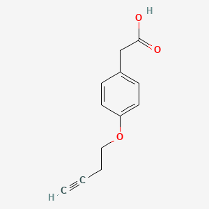 molecular formula C12H12O3 B7808128 4-(3-Butyn-1-yloxy)benzeneacetic acid 