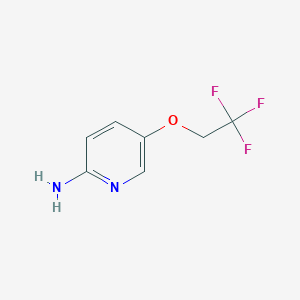 molecular formula C7H7F3N2O B7808156 5-(2,2,2-Trifluoroethoxy)pyridin-2-amine 